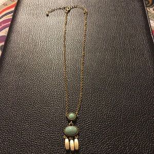 Avon sage green necklace